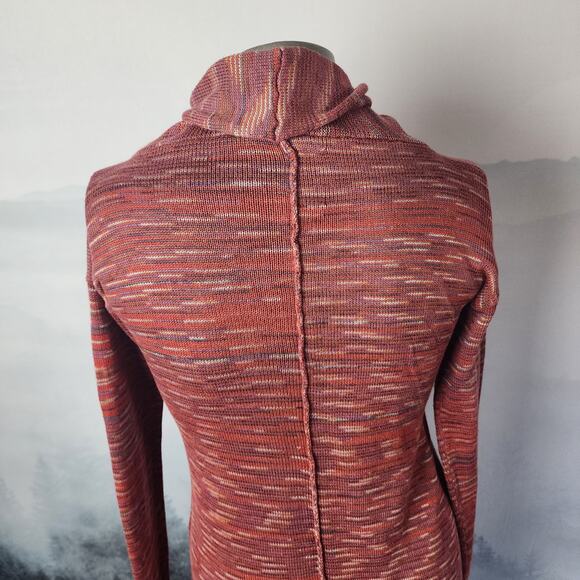 Pico Vela Sustainable Raw Hem Knit Cowl Neck Sweater | Women's Small - Picture 10 of 12